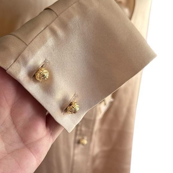 St. John Collection Silk Ruffle Blouse - Picture 4 of 8